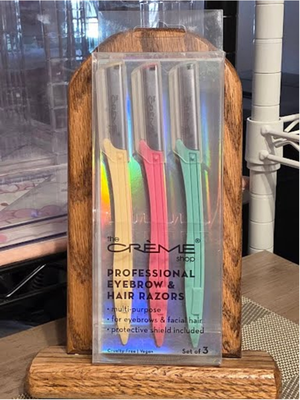 #TCS-2237 The Creme Shop Professional Eyebrow and Hair Razors 3 Count Pack